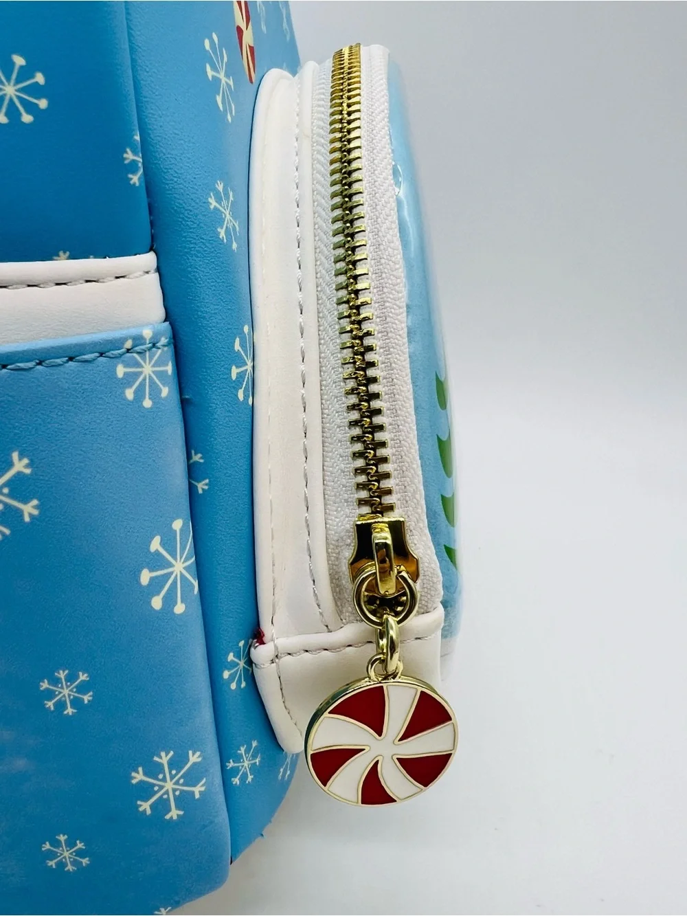 Loungefly Blue Elf Buddy & Friends Winter Scene Mini Backpack NWT